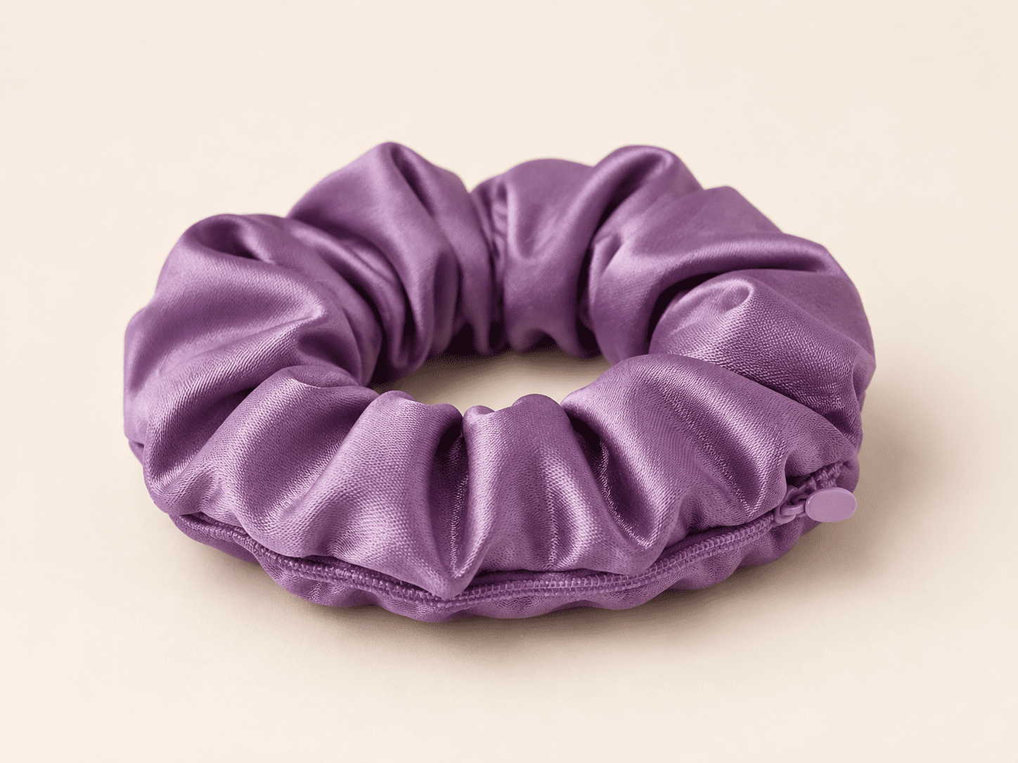 Dusty Lilac zipper scrunchie