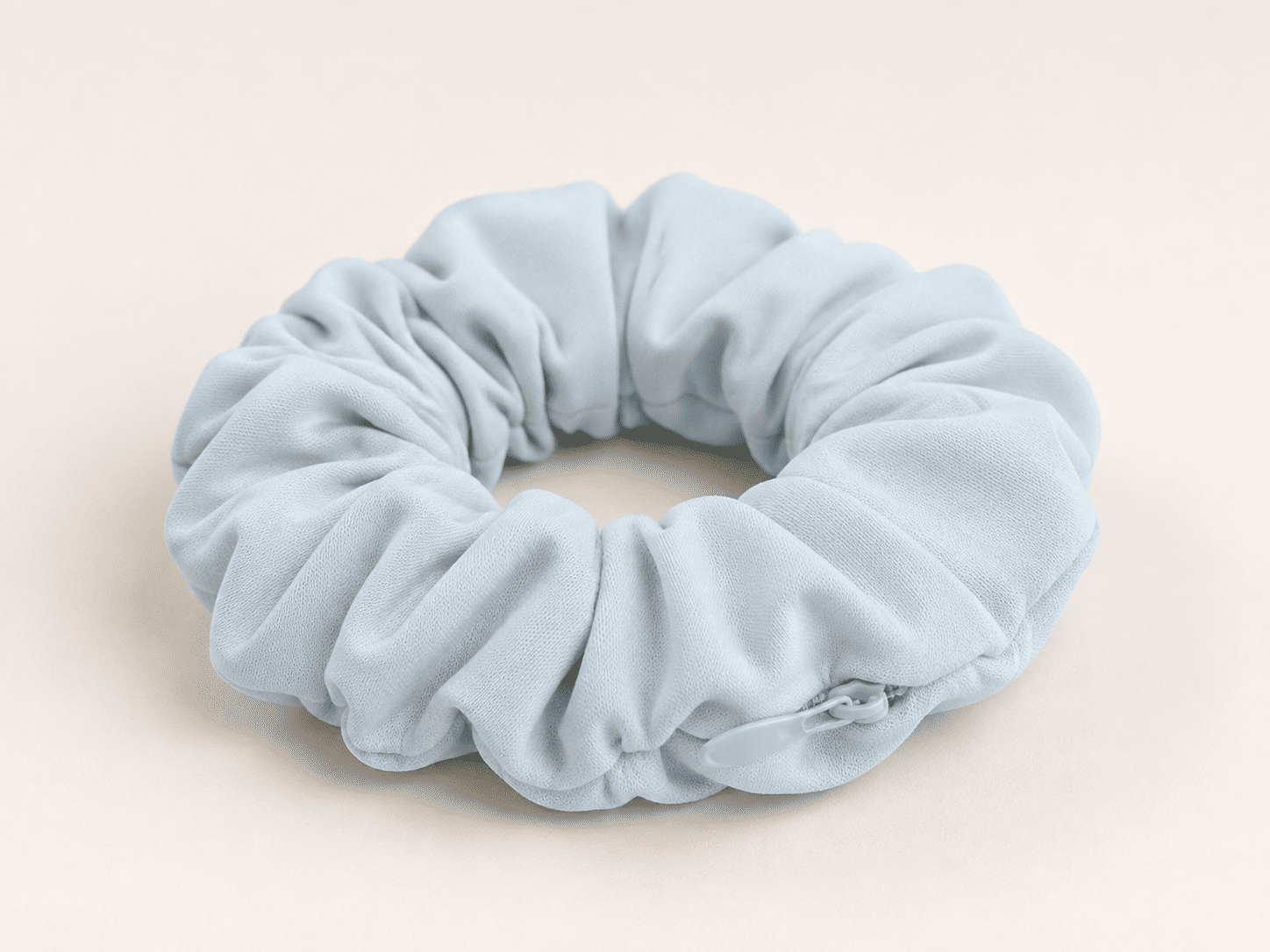 Powder Blue zipper scrunchie