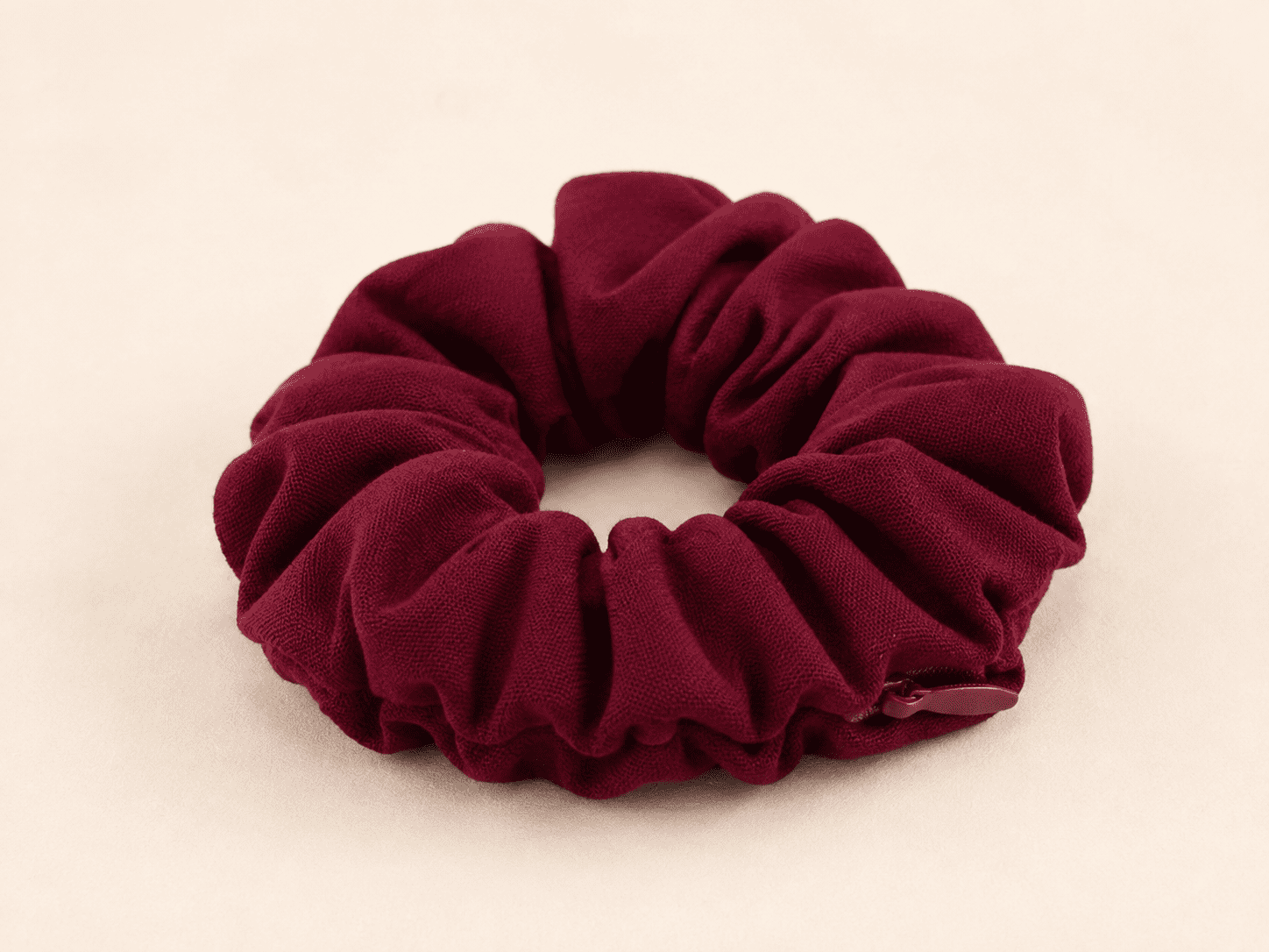 Vintage Red zipper scrunchie
